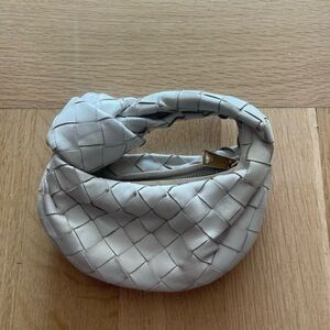 Bottega Veneta White Woven Mini Bag